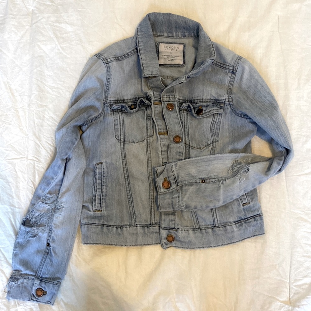 Sonoma distressed jean jacket